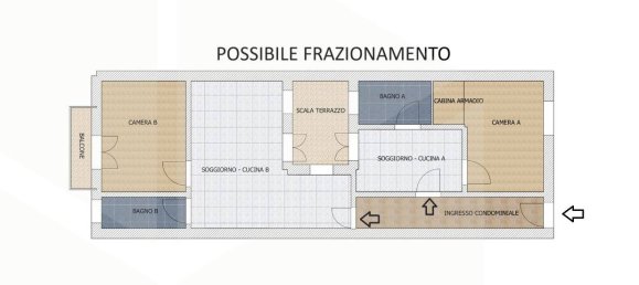 3 rooms Apartment in Matera, Italy No. 23114 23