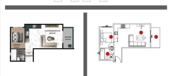 شقة 1+1 في Gazipasa, Turkey رقم 31566 23