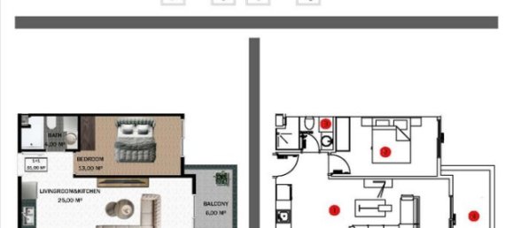 شقة 1+1 في Gazipasa, Turkey رقم 31566 25