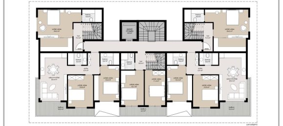 Пентхаус с 3 комнатами в Аланья, Турция № 9839 9
