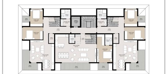 Пентхаус с 3 комнатами в Аланья, Турция № 9839 10