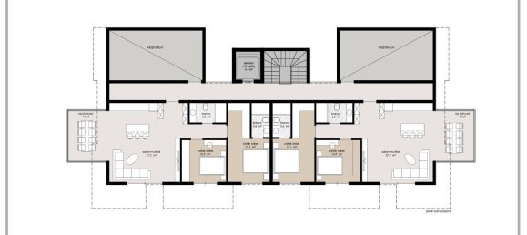Пентхаус с 3 комнатами в Аланья, Турция № 9839 7