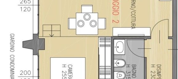 2-Zimmer Wohnung in Milan, Italy, Nr. 339049 22