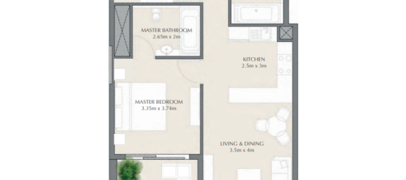 Studio à Al Marjan Island, UAE No. 121286 6