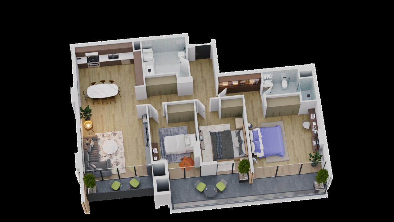 3 Schlafzimmer Wohnung in Tiflis, Georgia, Nr. 324