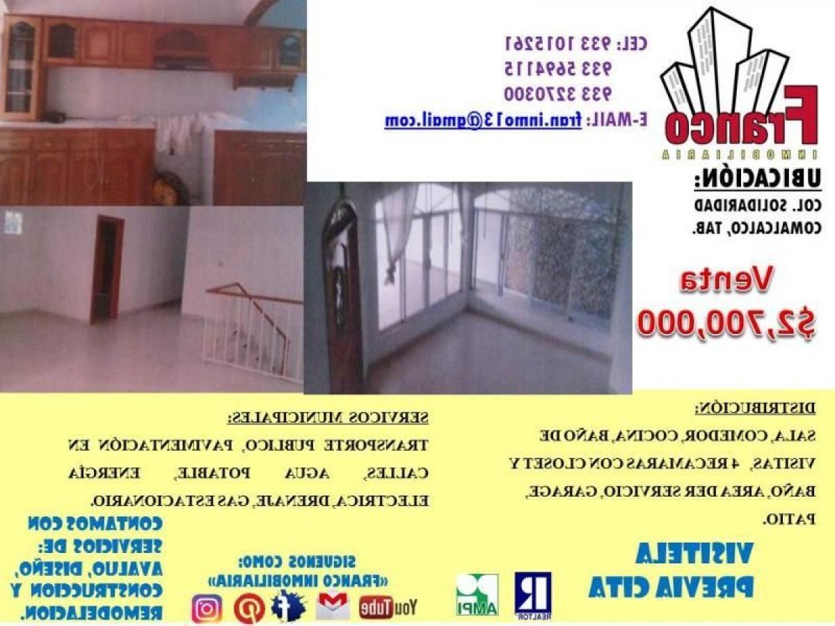 4 bedrooms House in Comalcalco, Mexico No. 153627