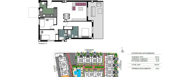 3 chambres Appartement à Higuericas Bay, Alicante, Spain No. 15698 2