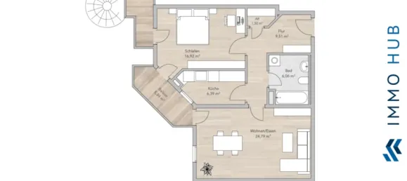 1 Schlafzimmer Wohnung in Leipzig, Germany, Nr. 44907 16