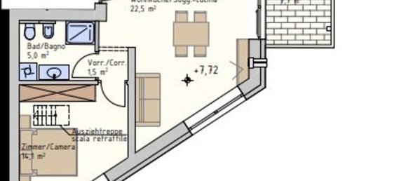 2 rooms Apartment in Trentino-Alto Adige, Italy No. 42522 8