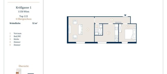 2-salle Appartement à Rudolfsheim-Funfhaus, Austria No. 209480 11