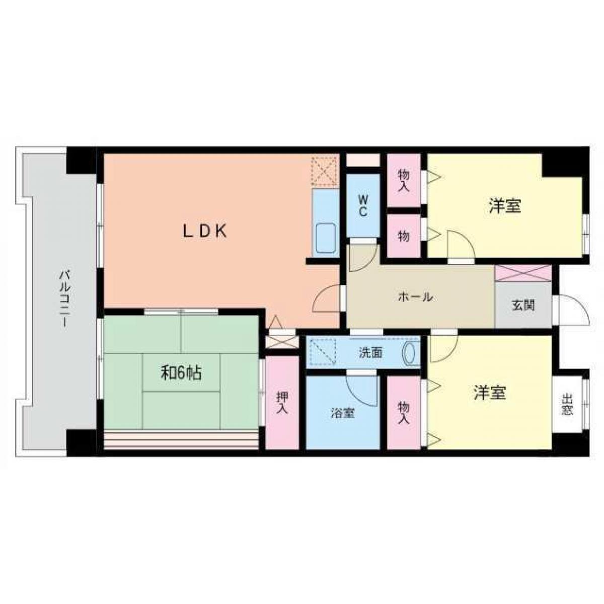 3 chambres Appartement à Fukuoka, Japan No. 1812