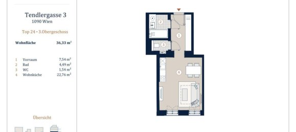 Studio in Alsergrund, Austria, Nr. 130669 7