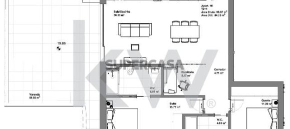 Квартира с 2 спальнями в Авейру, Португалия № 152905 7