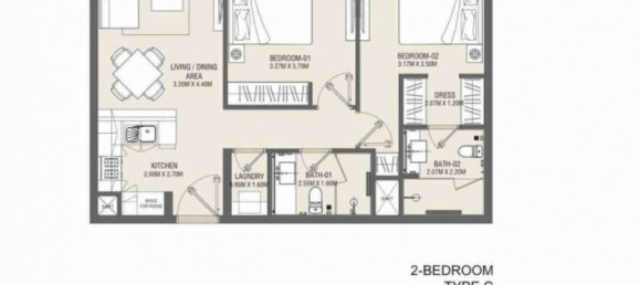 1 chambre Appartement à CENTURION ONYX, Meydan, UAE No. 60327 2