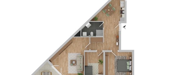 Apartamento de 3 divisões em Neu-Ulm, Germany N.º 254637 13