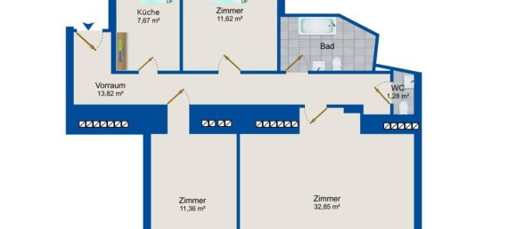 Квартира с 3 комнатами в Фафоритен, Австрия № 247261 12