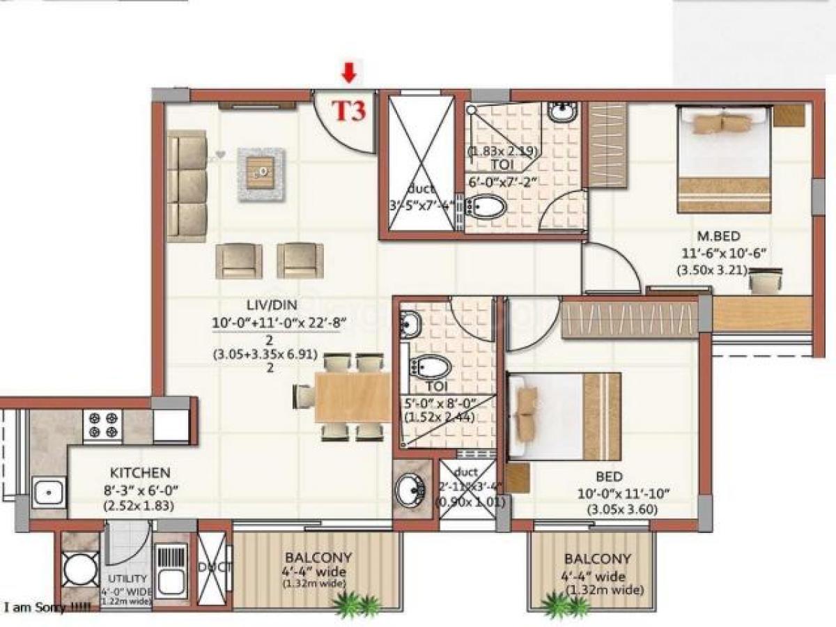 2 Schlafzimmer Haus in Bangalore, India, Nr. 54145