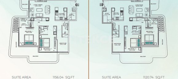 2 dormitorios apartamento en venta en Dubai, UAE № 123314 27