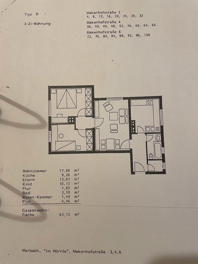 Apartamento de 2 dormitorios en Ludwigsburg, Germany No. 219390