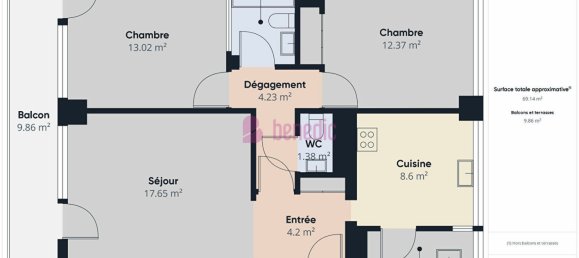 2 bedrooms Apartment in Metz, France No. 215733 2