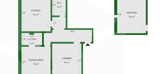 3 rooms Apartment in Casalecchio di Reno, Italy No. 34544 3