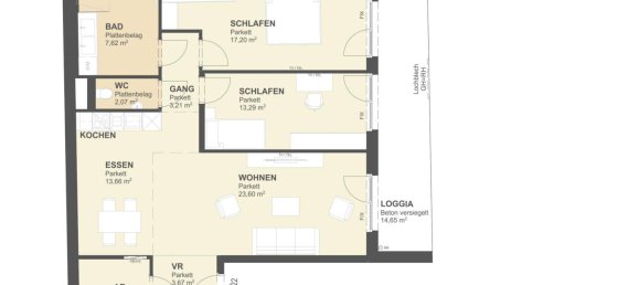 3 rooms Apartment in Vienna, Austria No. 213815 16