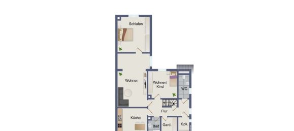 Таунхаус с 7 комнатами в Вартбург, Германия № 42241 13