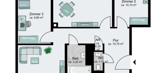 3 bedrooms Apartment in Mainz, Germany No. 322311 12