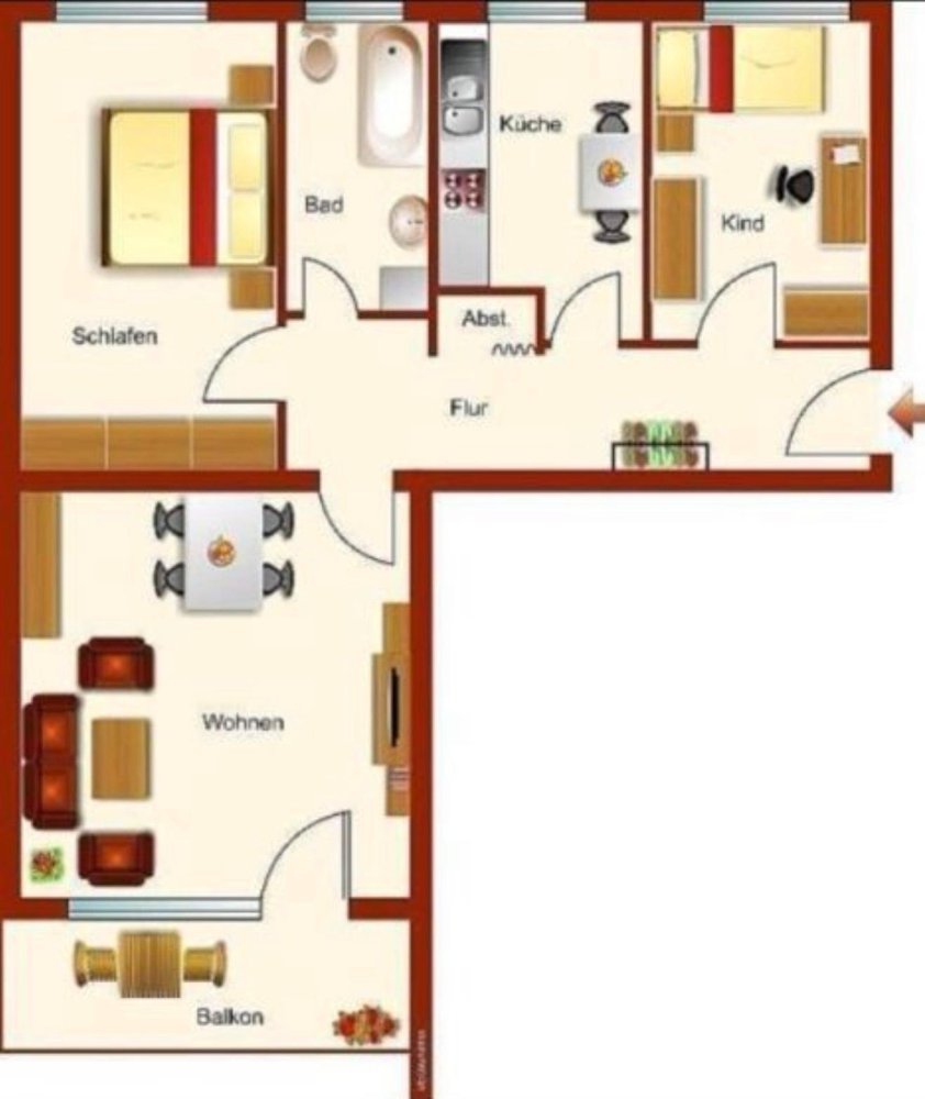 2 bedrooms Apartment in Gifhorn, Germany No. 354435