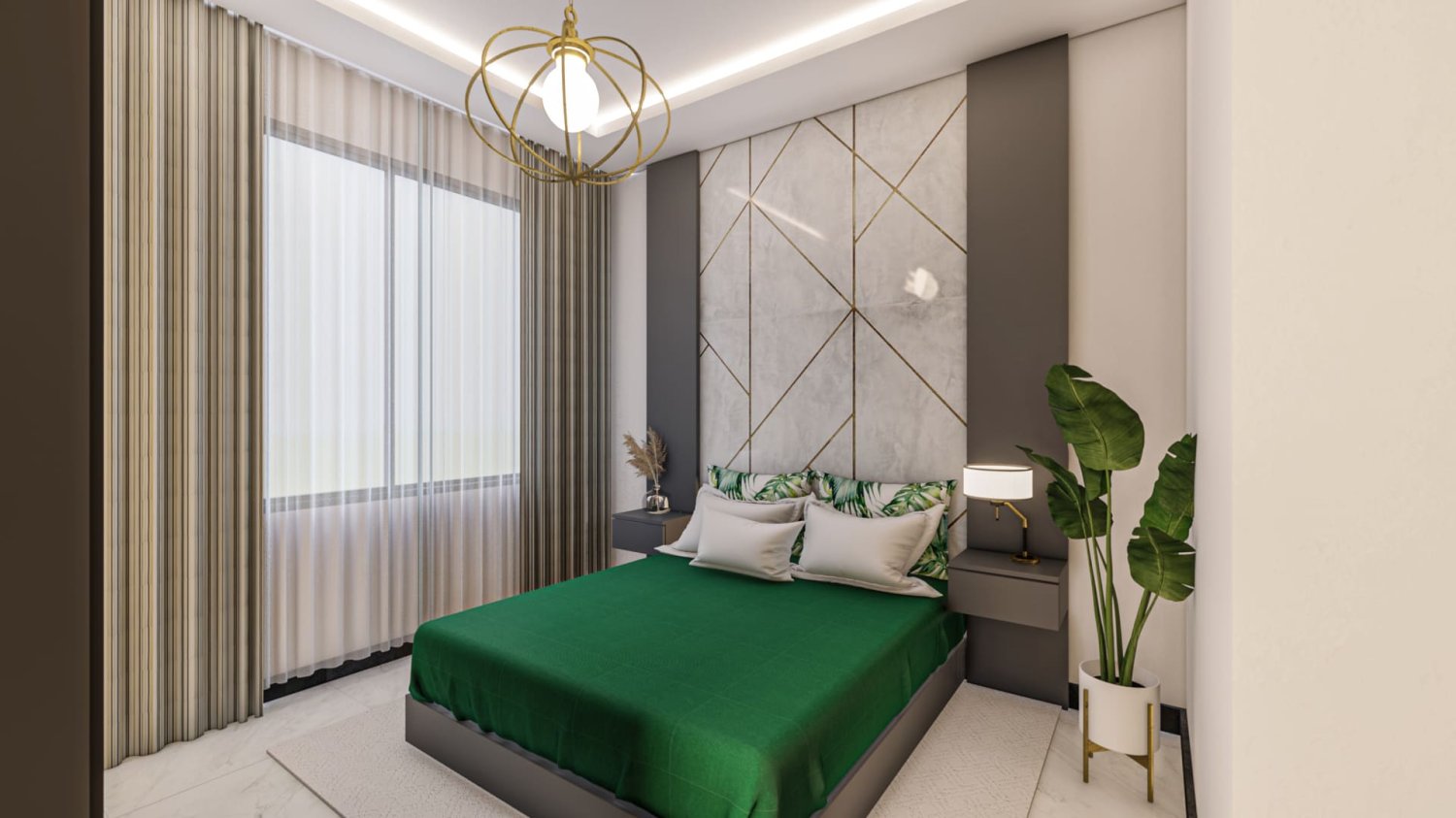 Apartment 1+1 in Sea Pearl Selenga, Alanya, Turkey No. 36325