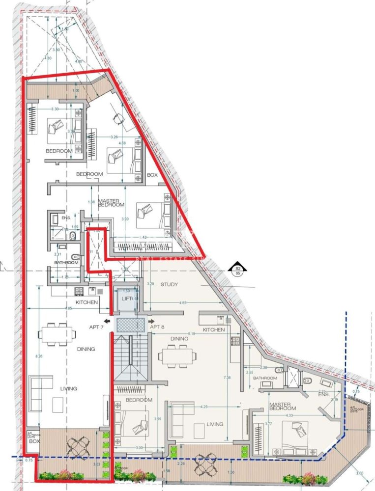 Apartamento de 3 dormitorios en Tarxien, Malta No. 2764