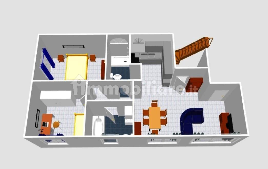 Квартира с 3 спальнями в Меда, Италия № 230442