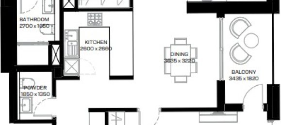 Квартира с 2 спальнями в SOBHA HARTLAND, Meydan, ОАЭ № 59557 12