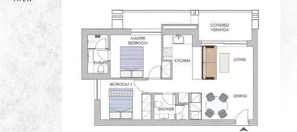 2 Schlafzimmer Wohnung in Moschato, Greece, Nr. 2358 3