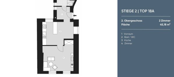 2 rooms Apartment in Neubau, Austria No. 151177 5