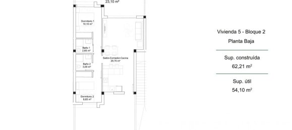 2 bedrooms Bungalow in La Florida, Spain No. 6846 15