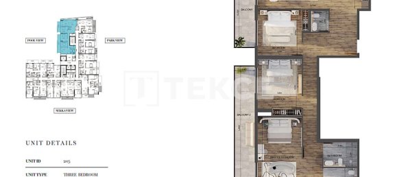 1 dormitorio apartamento en venta en Jumeirah Village Circle, Dubai, UAE № 181372 12