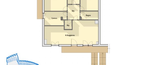 5غرفة شقة في Piandimeleto, Italy رقم 80182 27