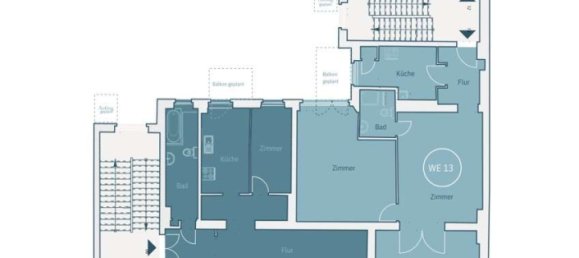 Здание с 6 комнатами в Шарлоттенбург, Германия № 61038 2