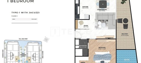 3 Schlafzimmer Wohnung in Dubai, UAE, Nr. 34253 16