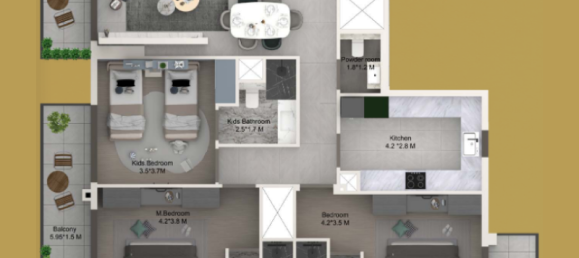 Apartamento T2 em Al Furjan, UAE N.º 121301 3