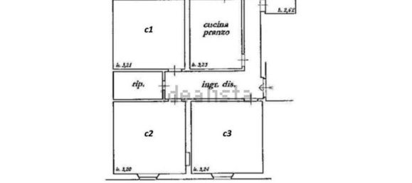 4 rooms Apartment in Pisa, Italy No. 164358 22