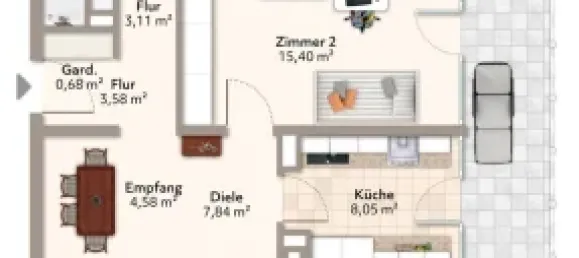 3 Schlafzimmer Penthouse in München, Germany, Nr. 321958 26