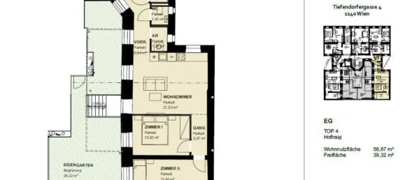 3 rooms Apartment in Penzing, Austria No. 39942 6