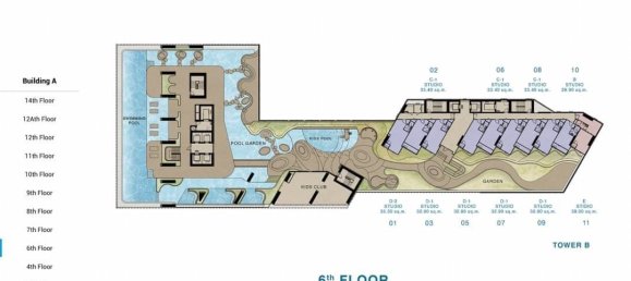 Studio à Pattaya, Thailand No. 33529 18