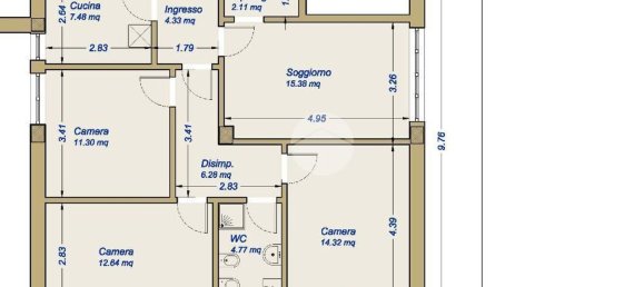 Квартира с 4 комнатами в Л’Акуила, Италия № 30582 22