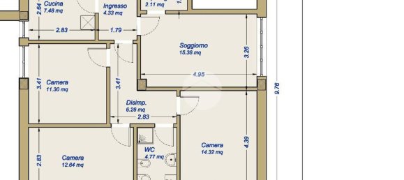 Квартира с 4 комнатами в Л’Акуила, Италия № 30582 21