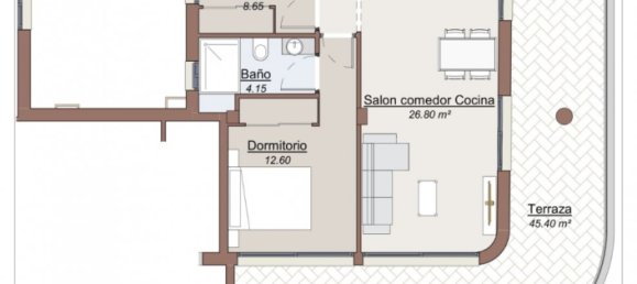 2 Schlafzimmer Penthouse in Torrevieja, Spain, Nr. 6597 11