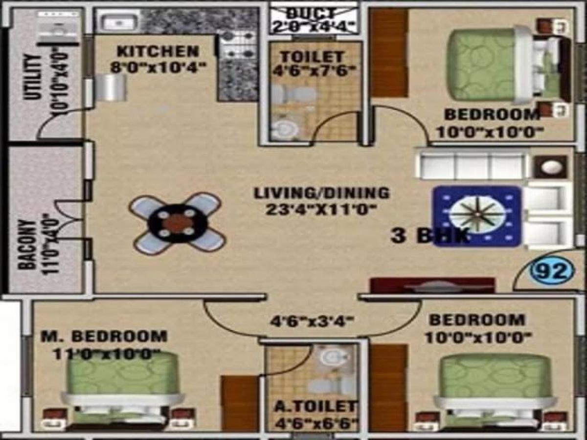 3 bedrooms House in Bangalore, India No. 1652