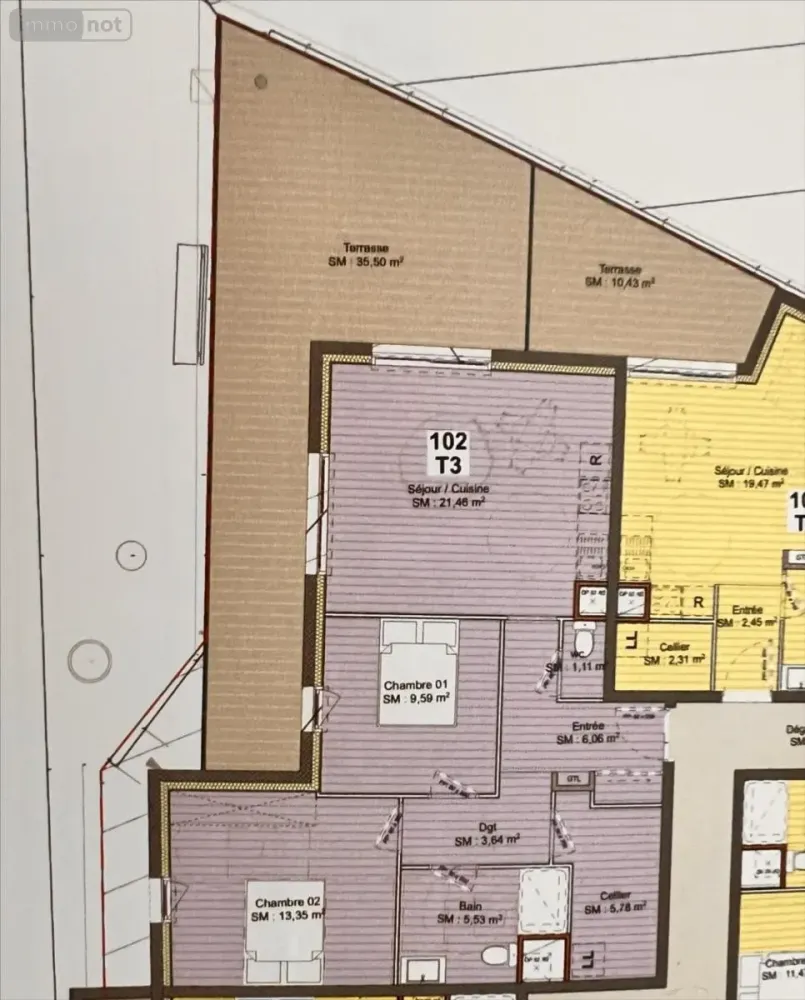 2 غرف نوم شقة في Bohars, France رقم 297885